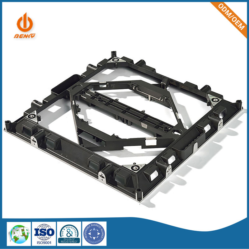 يموت الصب أجزاء الجدار الإطار الخلفي لوحة الألومنيوم داخلي HD شاشة عرض LED لوحة معززة سبيكة الجاذبية مجلس الوزراء