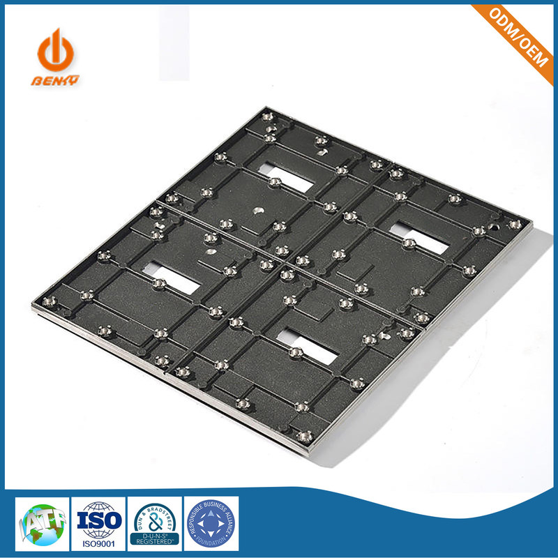 يموت الصب أجزاء الجدار الإطار الخلفي لوحة الألومنيوم داخلي HD شاشة عرض LED لوحة معززة سبيكة الجاذبية مجلس الوزراء